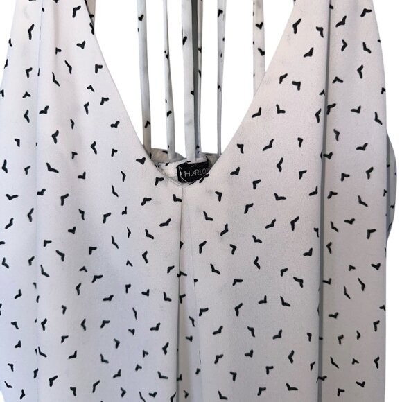 Harlowe & Graham Small Tank Top White w/Small Pattern - Picture 3 of 10